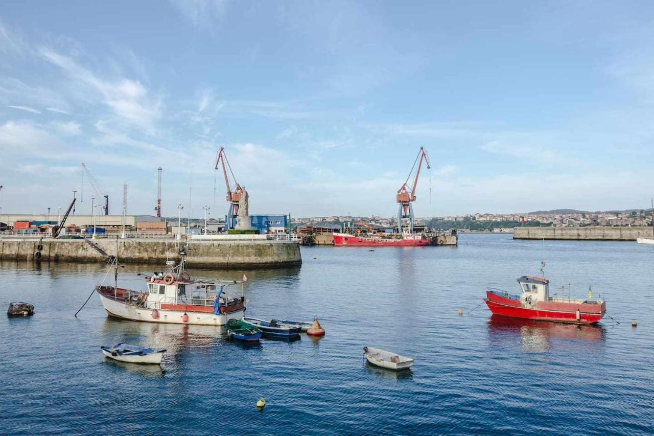 Atico Lujo Costa Vasca Bilbaoterraza Mar Jacuzi Appartement Santurtzi Buitenkant foto