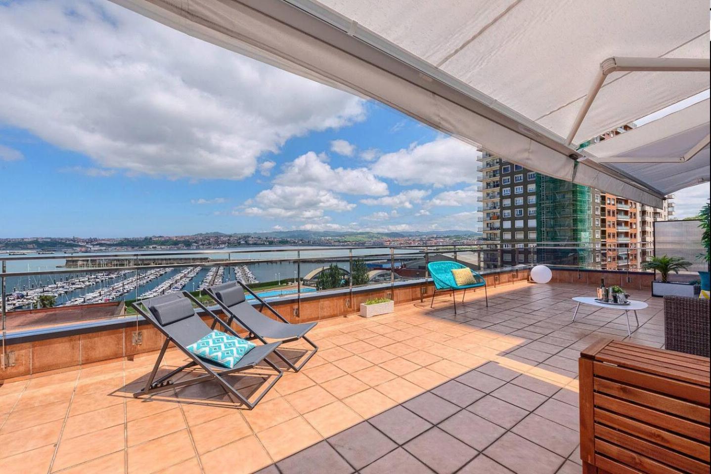 Atico Lujo Costa Vasca Bilbaoterraza Mar Jacuzi Appartement Santurtzi Buitenkant foto